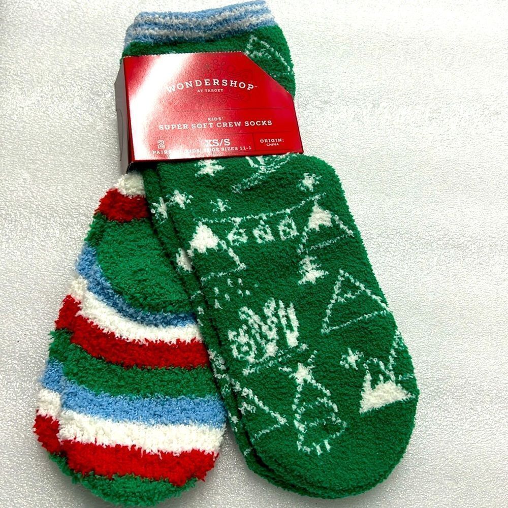 Kids holiday socks 2 pairs